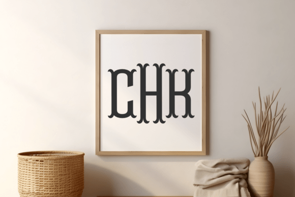 Fishtail Monogram Regular Font Font - Preview 2