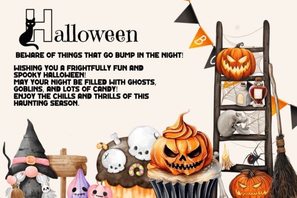 Halloween Black Cat Font - Preview 1
