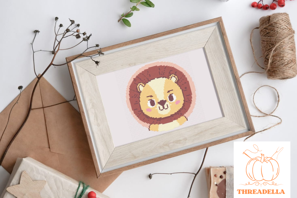 Lion Cross-Stitch Pattern
