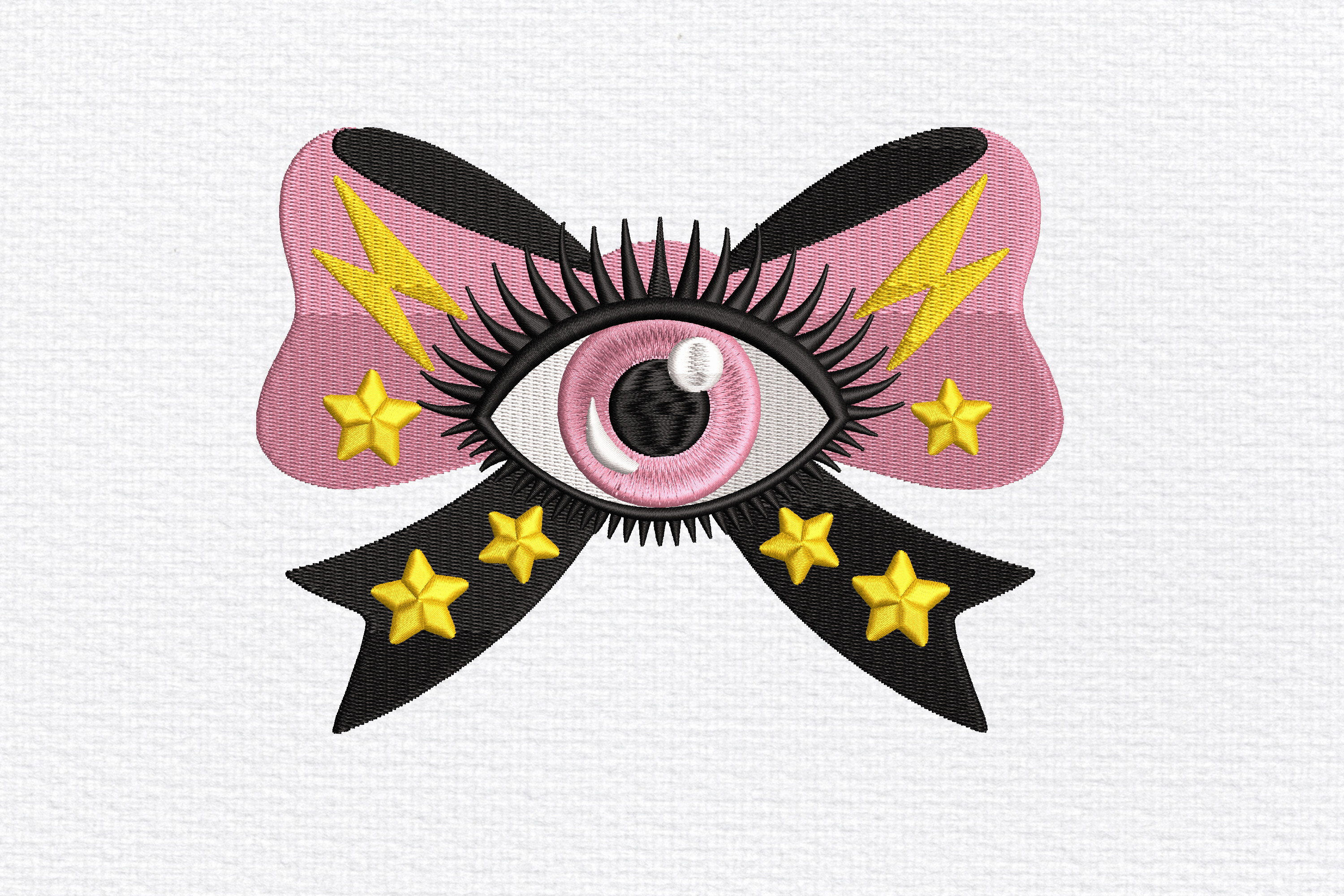 Magic Eye Bow Embroidery