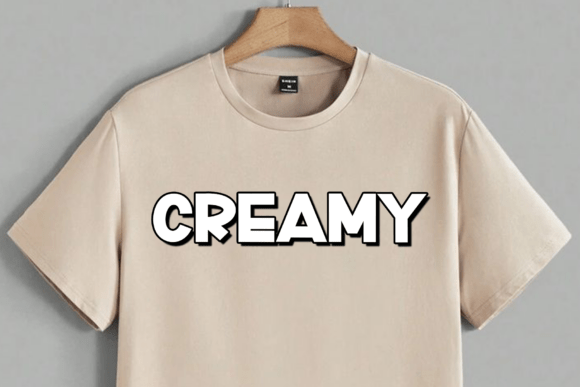 Moon Creme Font PNG with transparent background - Preview 1