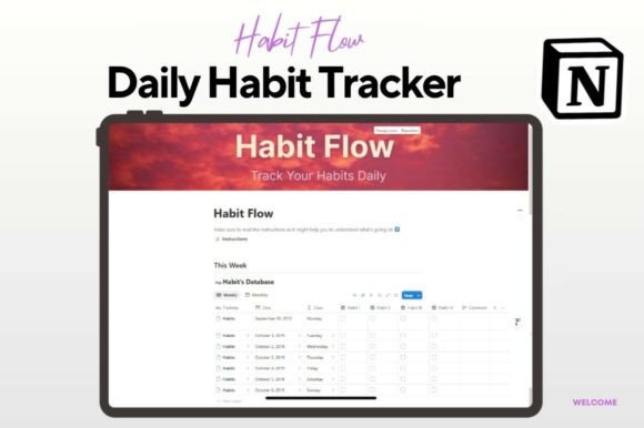 Notion Habit Tracker & Daily Planner