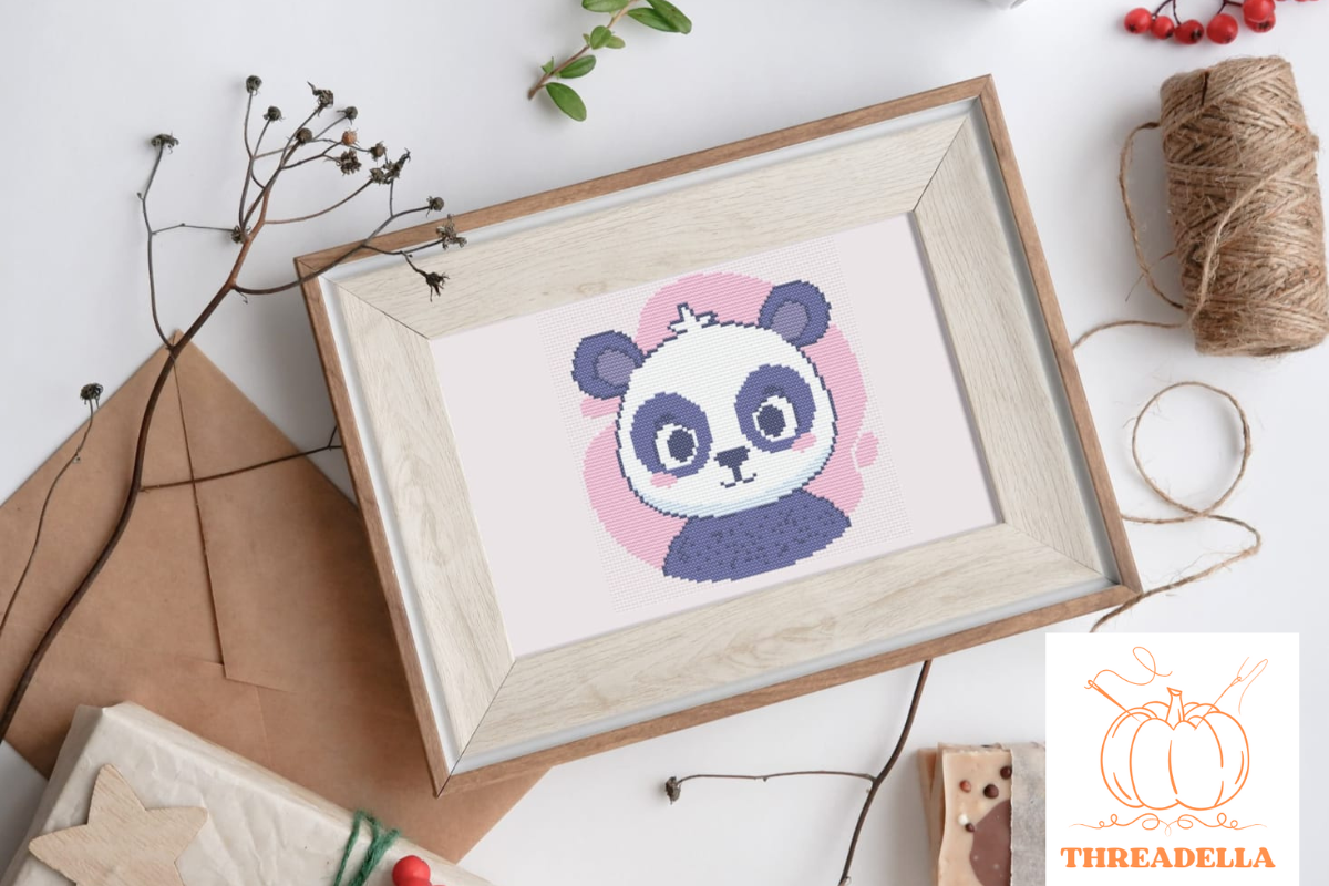 Panda Cross-Stitch Pattern