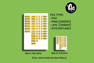 Pencil Flip Calendar Editable Classroom Graphic by AntarArt · Creative ...