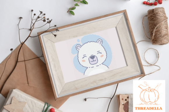 Polar Bear Cross-Stitch Pattern