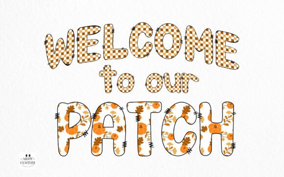 Preppyfall Pumpkin Font PNG with transparent background - Preview 1