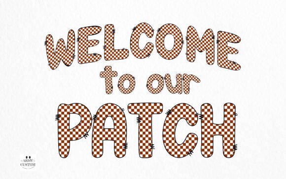 Preppyfall5 Plaid Font PNG with transparent background - Preview 1