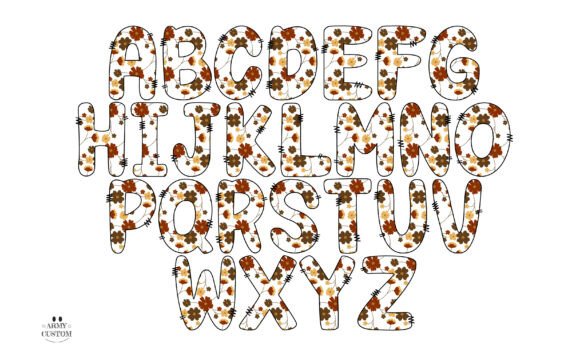 Preppyfall5 Plaid Font PNG with transparent background - Preview 4