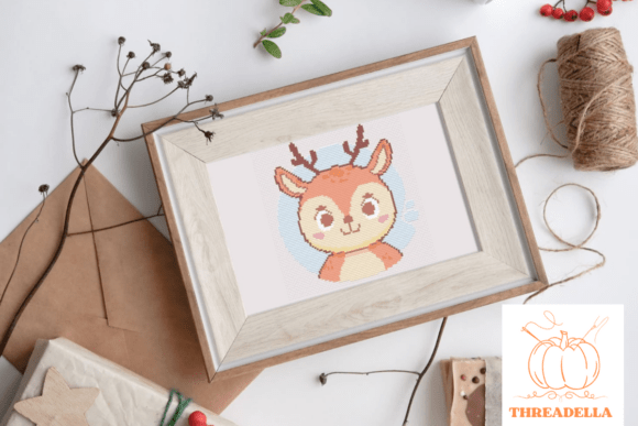 Reindeer Cross-Stitch Pattern