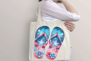 Retro Summer Flip Flops Clipart PNG Graphic by Simo Creative Studio ...