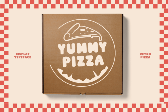 Retro Pizza Regular Font Font PNG with transparent background - Preview 2