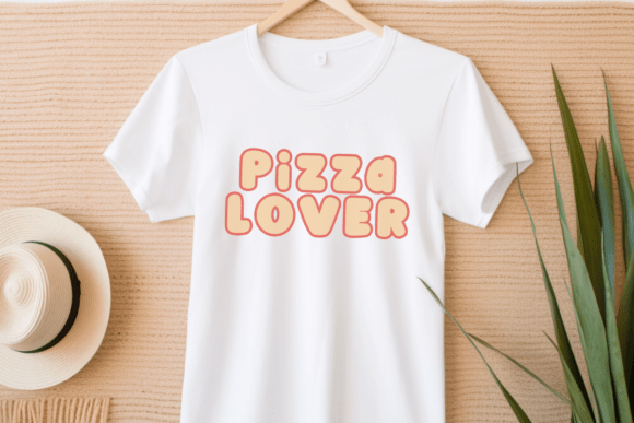 Retro Pizza Regular Font Font PNG with transparent background - Preview 4