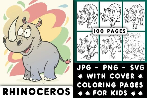 Rhinoceros Coloring Page for Kids
