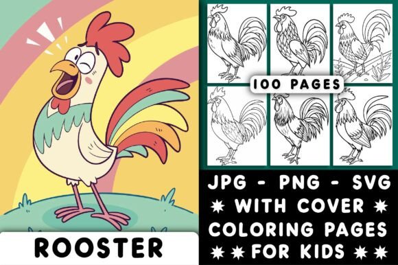 Rooster Coloring Page for Kids