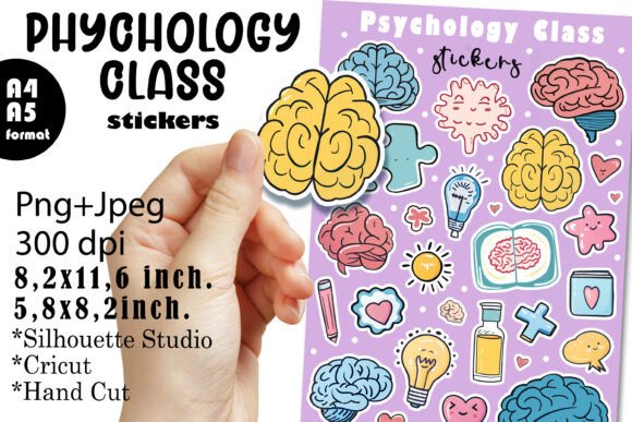 Stickers for Psychology Teacher |Sticker Graphic Crafts By AnNetArt