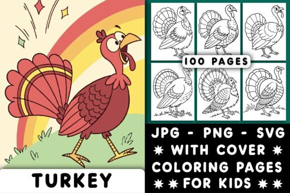 Turkey Coloring Page for Kids