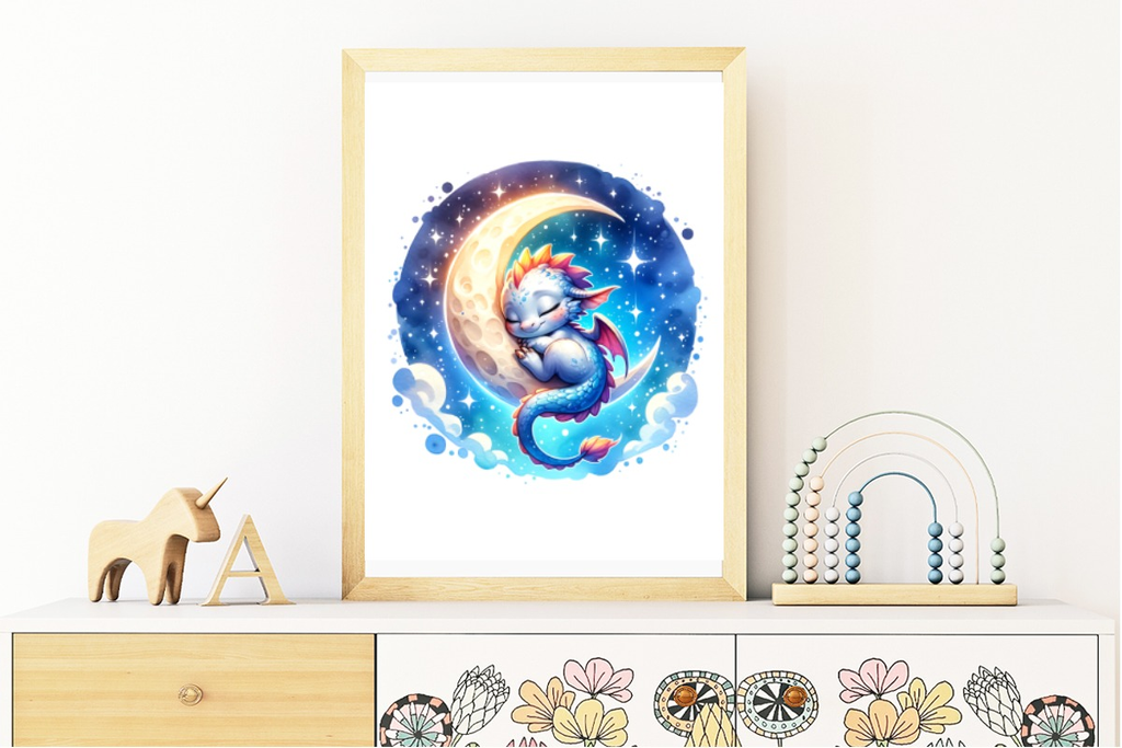 Baby Dragon Nursery Art