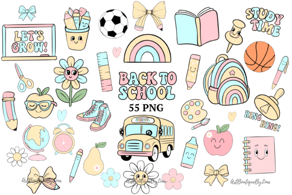 Back to School Cute Clipart Bundle