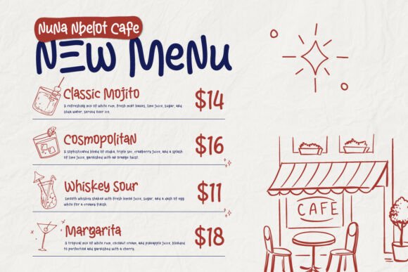 Bathal Nyalon Font - Preview 6
