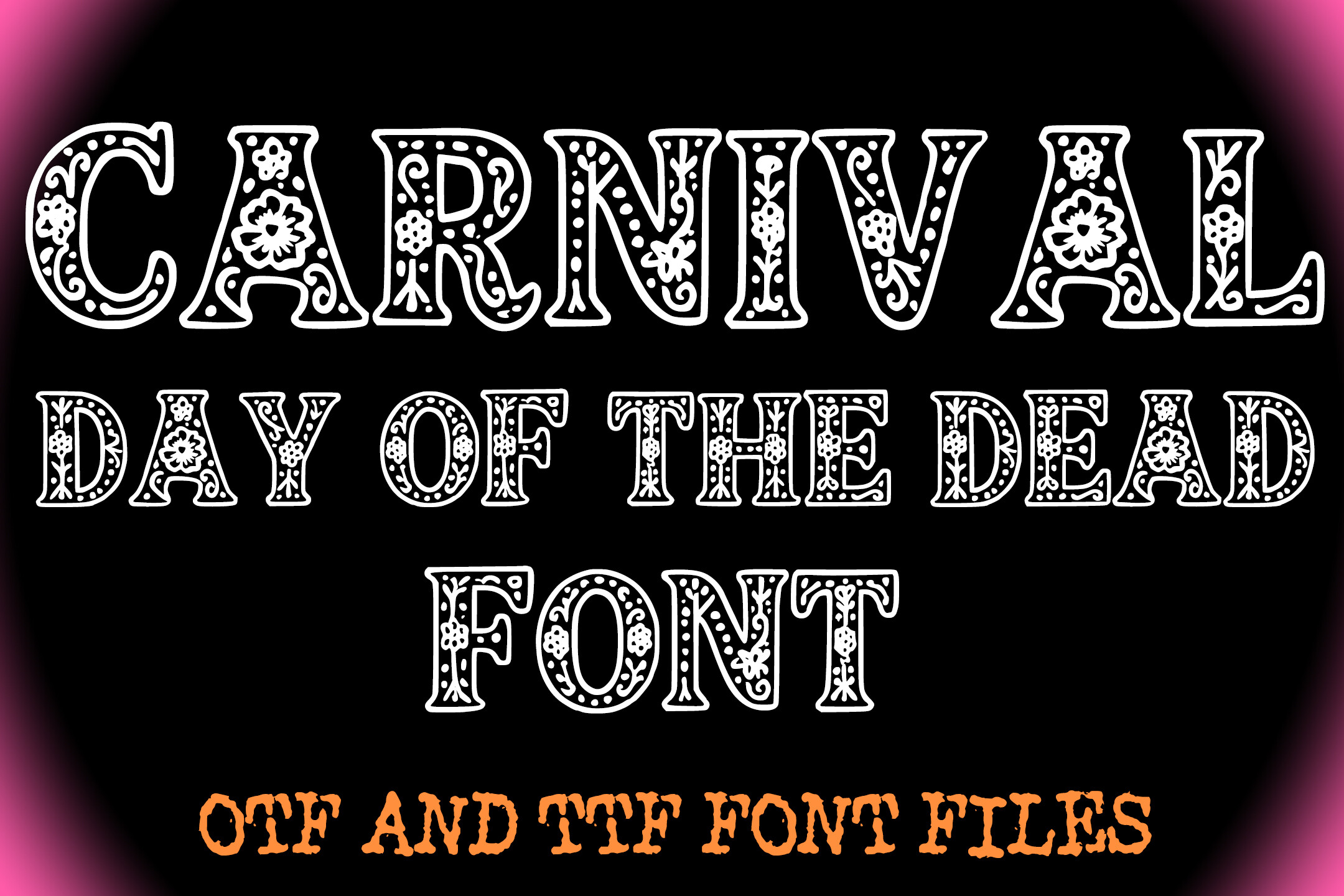 Carnival Day of the Dead Font
