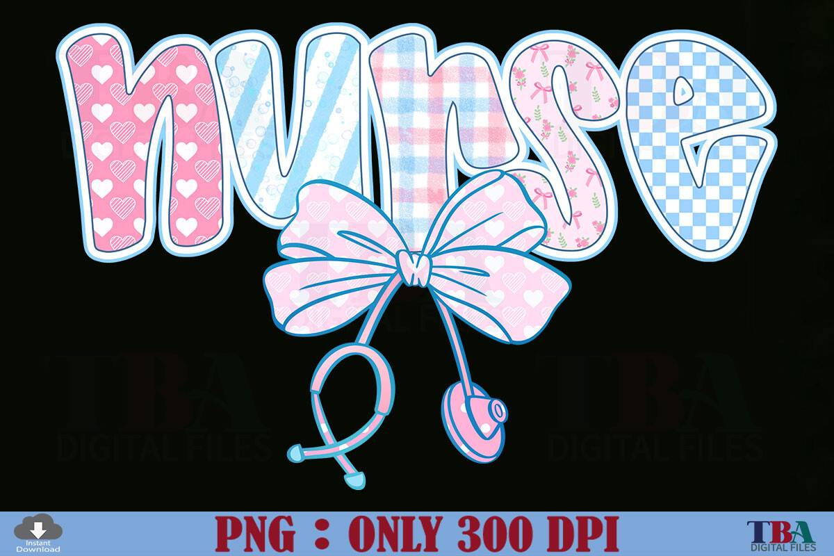 Coquette Nurse PNG Boho Preppy Nurse Bow Graphic by TBA Digital Files ...