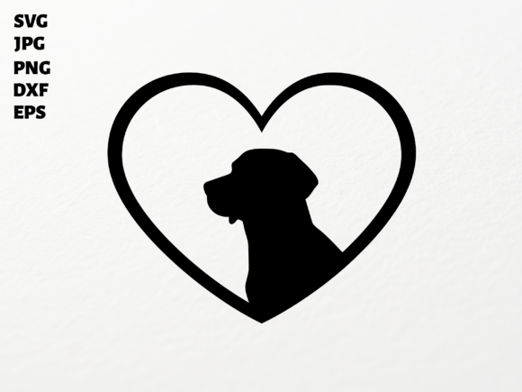 Dog heart silhouette SVG for Cricut keychain laser engraving and HTV cutting