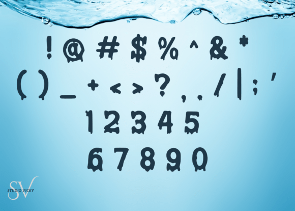 Dripping Wet Font - Preview 2