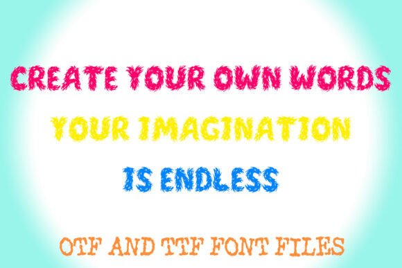 Fluffy Hair Font - Preview 2