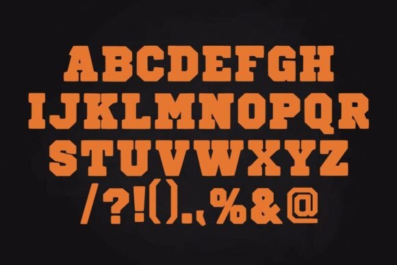 Golden Outline Font PNG with transparent background - Preview 5