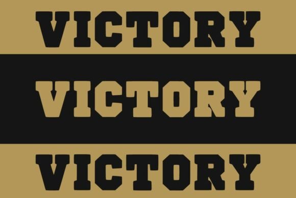 Golden Sport Font PNG with transparent background - Preview 2