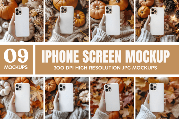 IPhone Screen Double Mockup Bundle 2