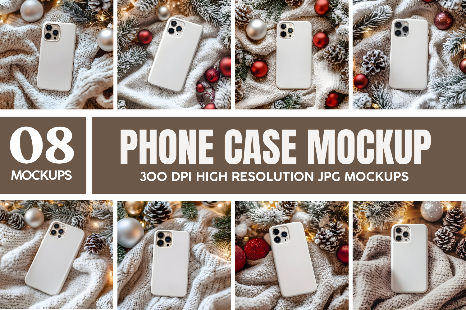 IPhone Screen Double Mockup Bundle 3