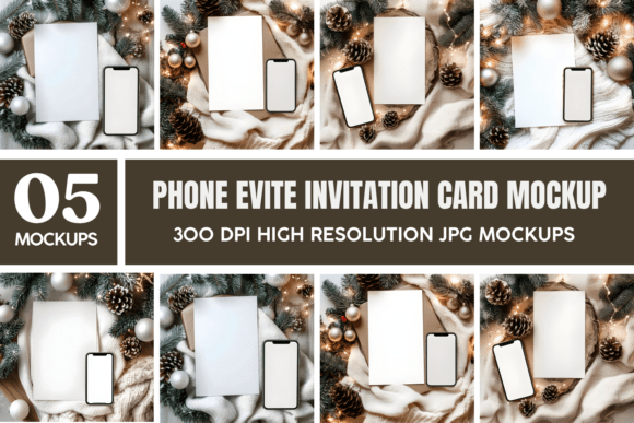 IPhone Screen Double Mockup Bundle 5