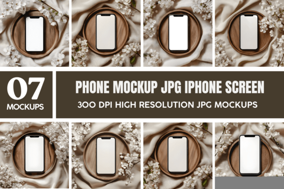 IPhone Screen Double Mockup Bundle 8