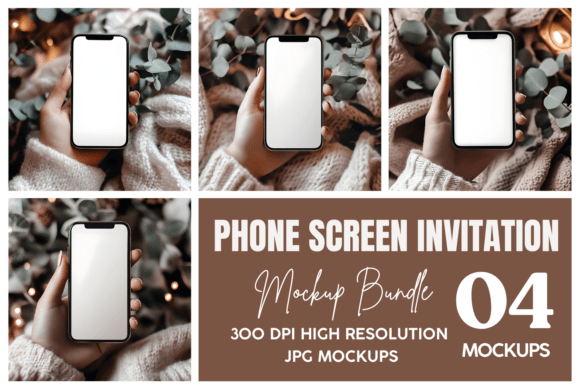 IPhone Screen Double Mockup Bundle 9