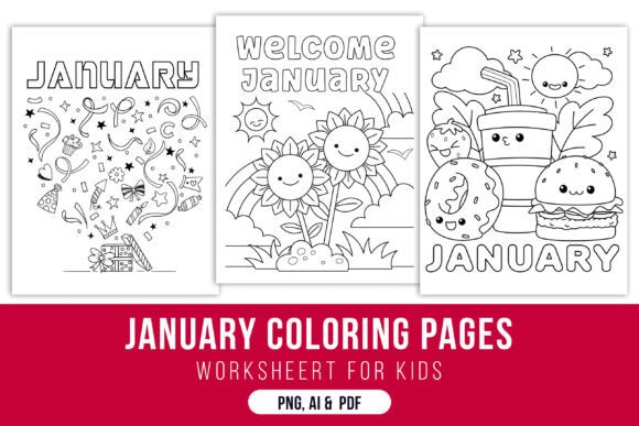 January Coloring Page