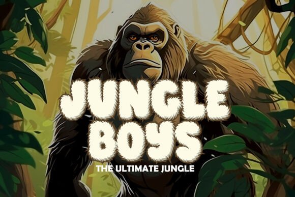 Jungle Boys Font PNG with transparent background - Preview 3