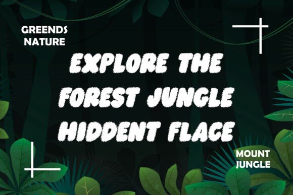 Jungle Boys Font PNG with transparent background - Preview 4