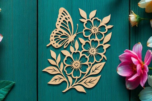 Laser Cut Floral Butterfly SVG Laser Cutting By Art Hub