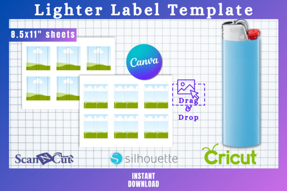 Lighter Wrap Sticker Template - Canva