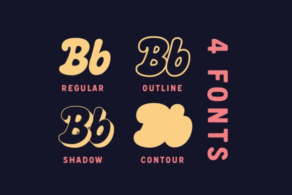 Mayke Regular Font PNG with transparent background - Preview 1