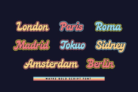 Mayke Regular Font PNG with transparent background - Preview 2
