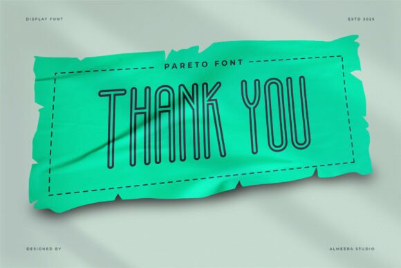 Pareto Font PNG with transparent background - Preview 5