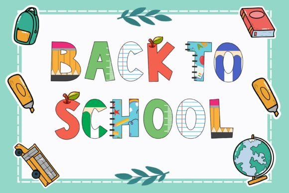 Pencils Font PNG with transparent background - Preview 3