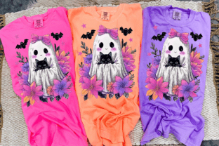 Preppy Floral Ghost Png, Halloween Png Graphic by Hello December ...