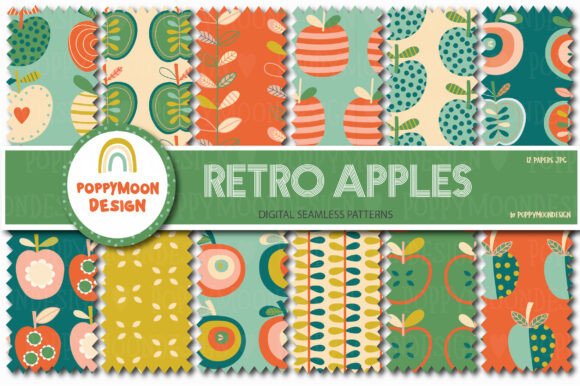 Retro Apples Paper Set