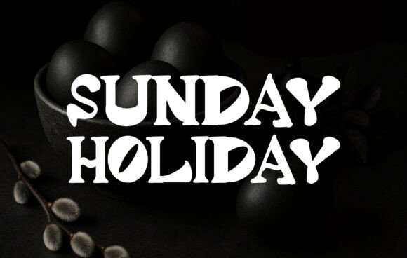 Retro Easter Font PNG with transparent background - Preview 1