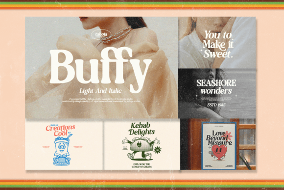 Retro Groovy Bundle Font PNG with transparent background - Preview 5