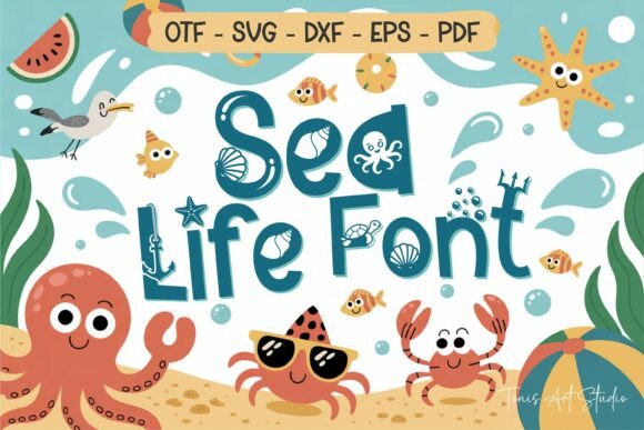 Sandy Wink Sea Decorative Font By TonisArtStudio