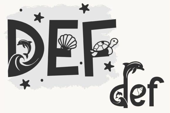 Sandy Wink Sea Font PNG with transparent background - Preview 4